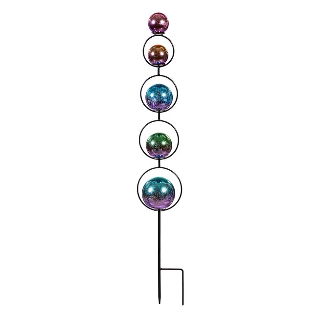 30" Rainbow Orb Garden Stake