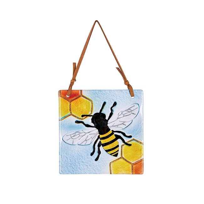 Embossed Glass Garden Pollinator Suncatcher