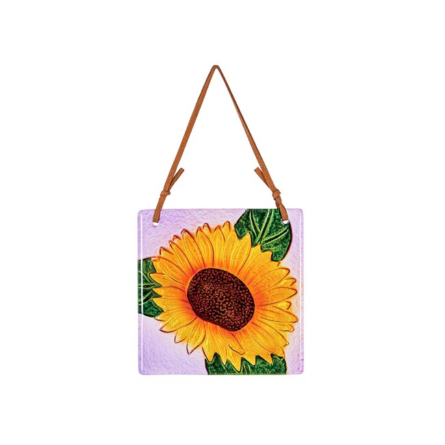 Embossed Glass Garden Pollinator Suncatcher