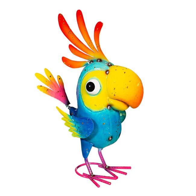 Metal Colourful Cockatoo