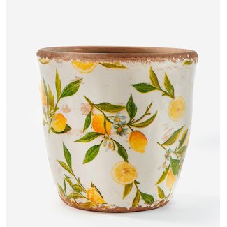 Stoneware Lemon Pot