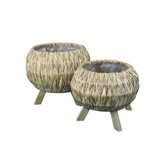 Seagrass Bowl Planter