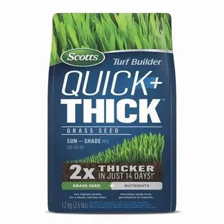 Scotts Turf Builder Quick+Thick Grass Seed Sun/Shade 1.2kg