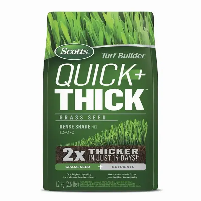 Scotts Turf Builder Quick+Thick Dense Shade Grass Seed 1.2kg