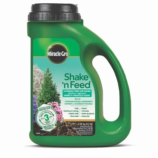 Miracle Gro Shake N' Feed Flowering Trees & Shrubs (18-6-12) 2kg
