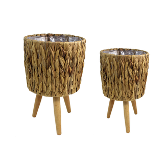Braided Grass Planter w/ Legs