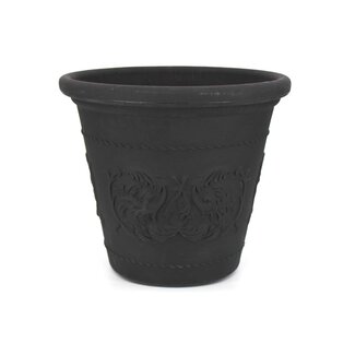20" Roto Plastic Pot Black