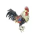 26" Metal Rooster