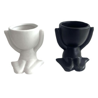 3" Hands Up Person Planter