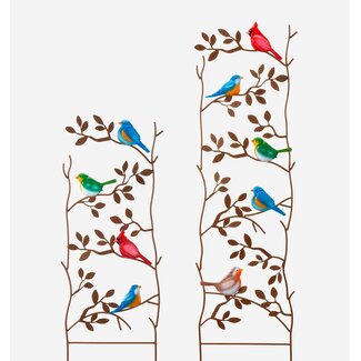 Metal Bird Design Trellis