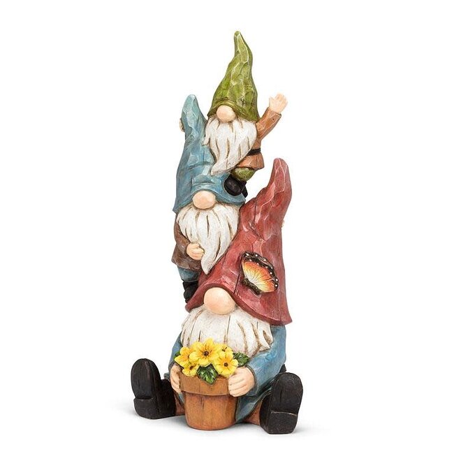 13" Stack of Waving Gnomes