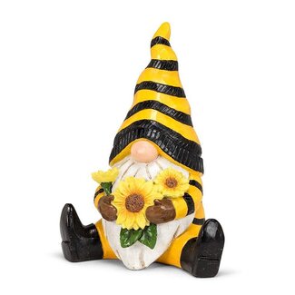 9" Sitting Bee Gnome