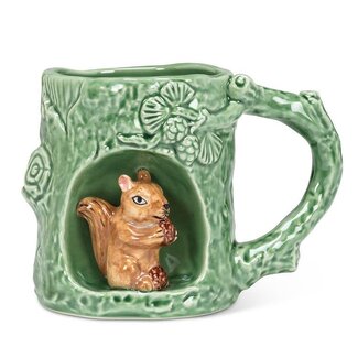 Tree Look Mug w/ Squirrel
