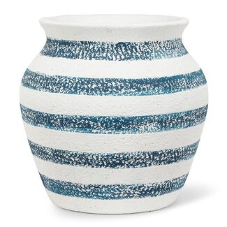 8.5" Striped Urn