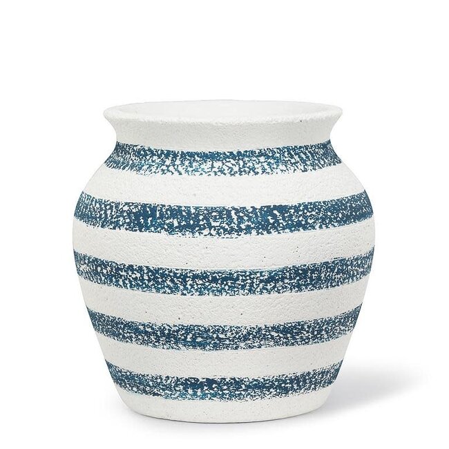 7" Striped Urn