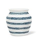 7" Striped Urn