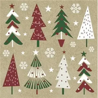 Christmas Trees Paper Napkins