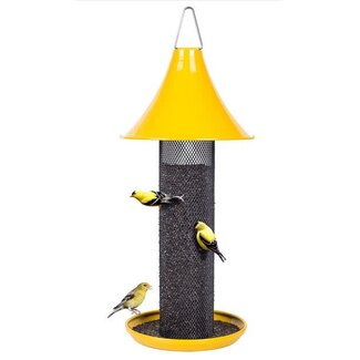 Yellow Finch Feeder w/ Black Tube