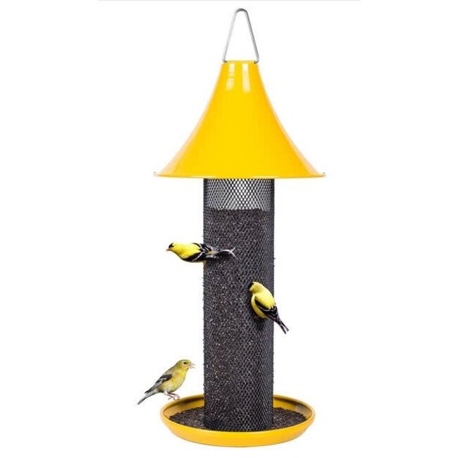 Yellow Finch Feeder w/ Black Tube