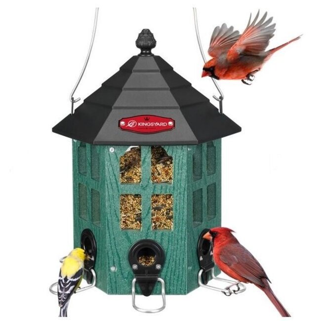 Green Recycled Hex Feeder