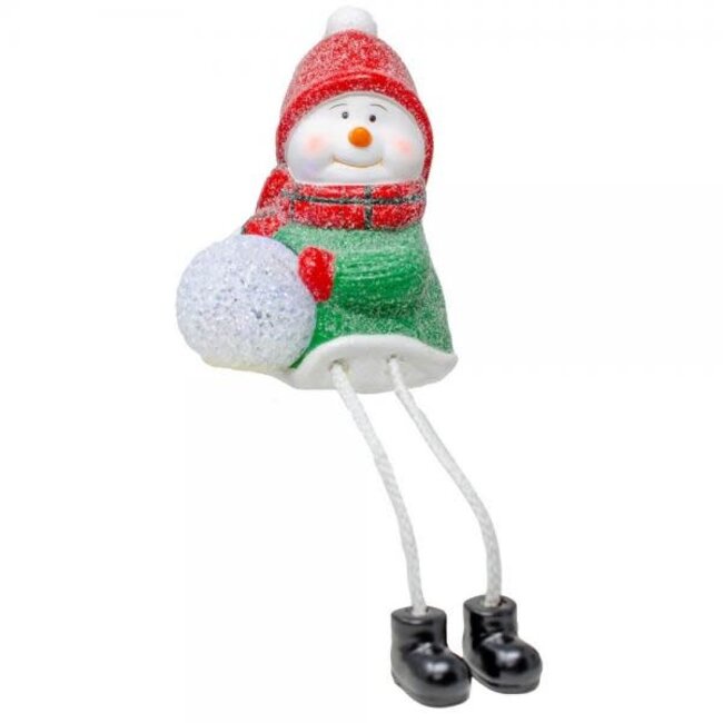LED Snowman Shelf Sitter