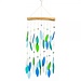 Ocean Blues Beaded Driftwood Glass Chime