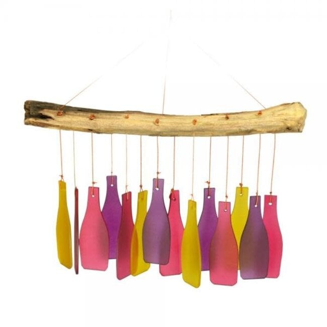 Wine Bottles Glass Chime