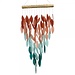 Deluxe Coral Ombre Waterfall Glass Chime