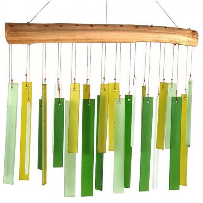 Spring Colours Driftwood Glass Chime