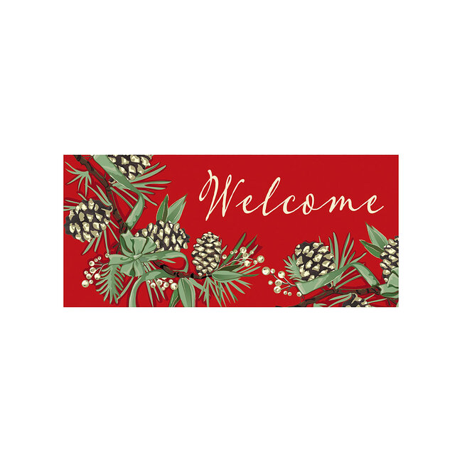 Winter Pine Welcome Switch Mat