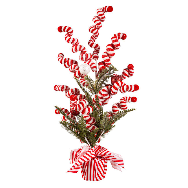 22" Candy Cane Artificial Tree