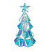 15" LED Plastic Iridescent Tree