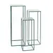 Tall Green Square Metal Plant Stand