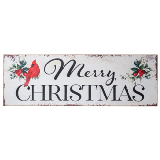 Merry Christmas w/ Cardinals Wall Decor