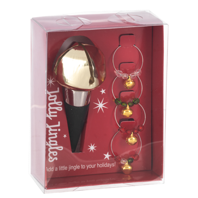 Jolly Jingles Bottle Topper & Wine Charms