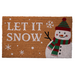 30x18" Let It Snow Snowman Doormat