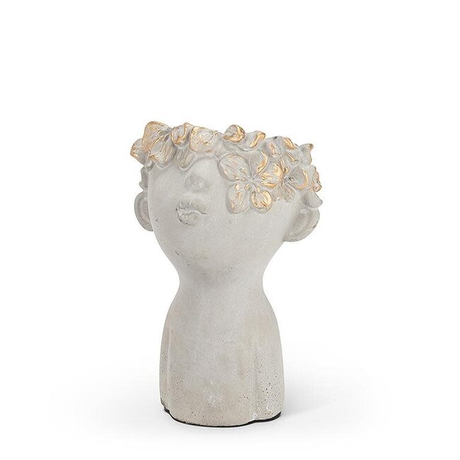 Kissing Face Planter w/ Gold
