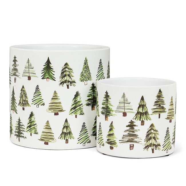 Green Simple Tree Pot