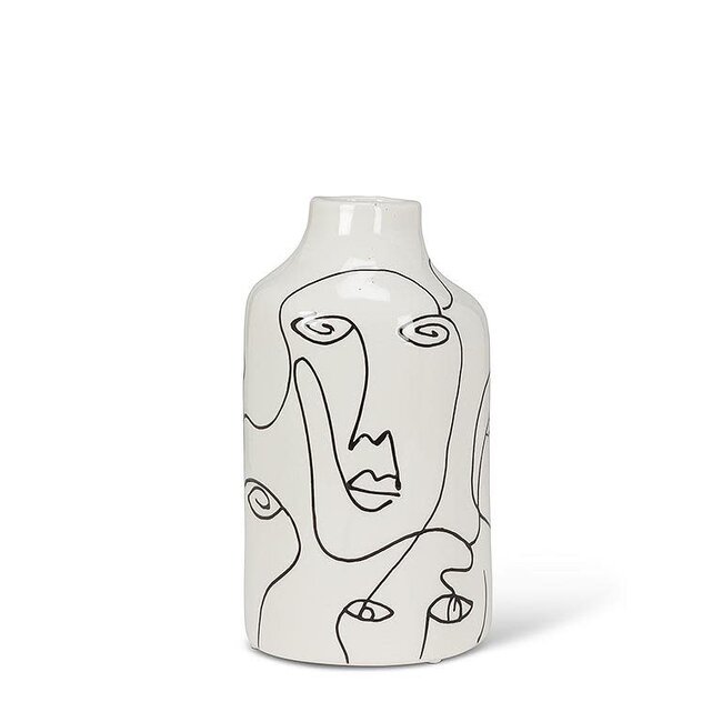 Vase w/ Faces