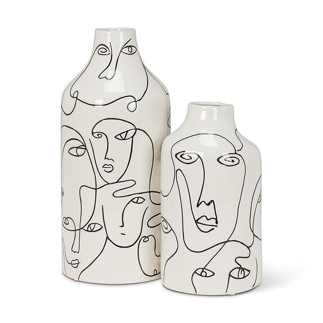Vase w/ Faces