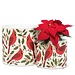 Cardinals & Holly Pot