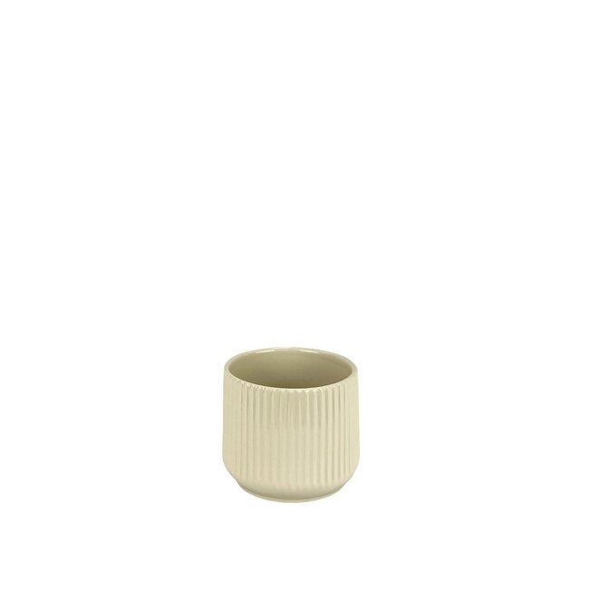 4" Beige Della Pot