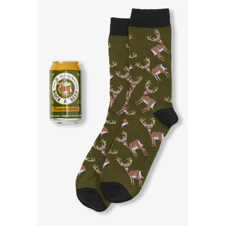 Buck a Beer Men's Beer Can Socks