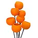 3" Orange Bell Cups