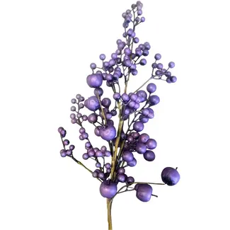 28" Purple Berry Branch
