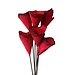 5" Red Sparkle Wood Cones