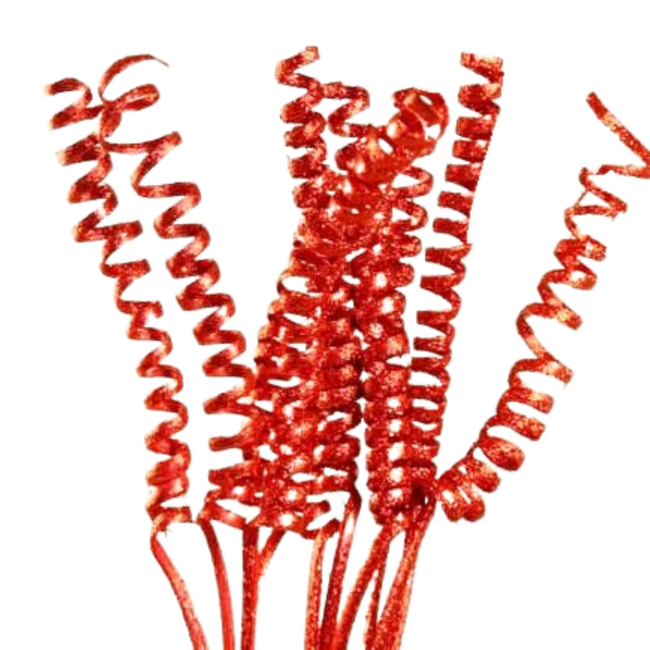 30" Red Sparkle Cane Spring Pic