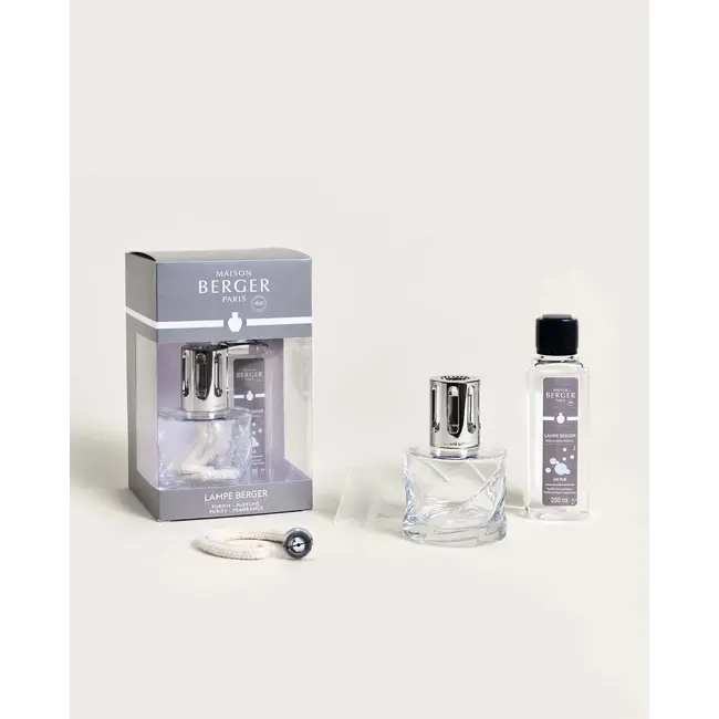 Spiral Clear Fragrance Lamp Gift Set