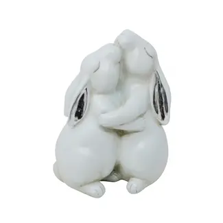 Rabbits In Love Figurine