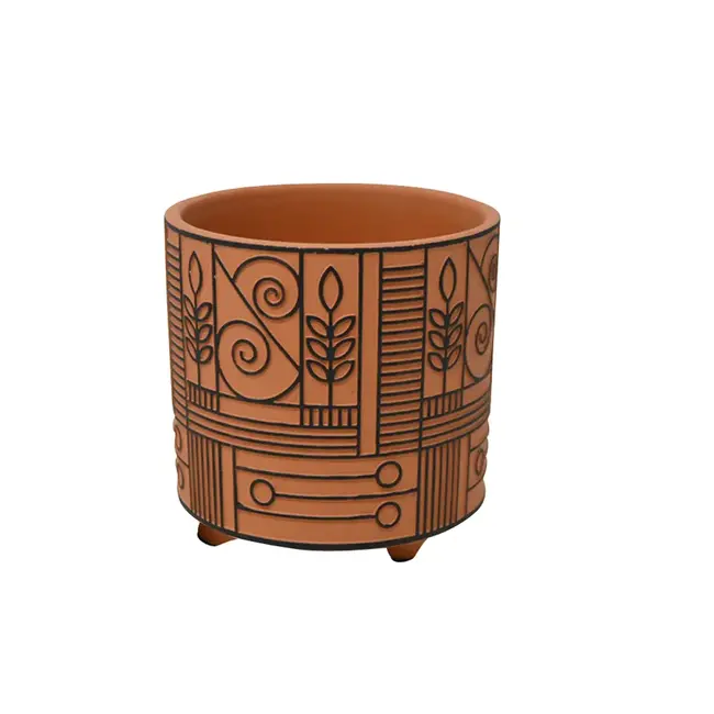 5" Terra Pot w/ Patterns